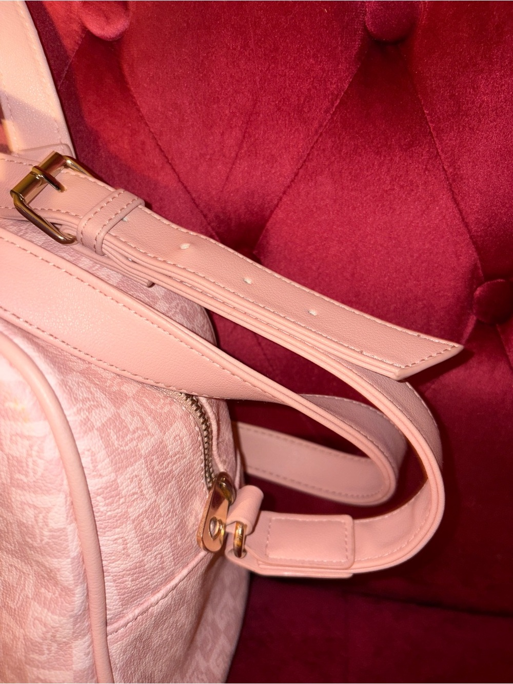 Juicy Couture Blush Pink Signature Jacquard Satchel w/Crossbody & wallet - Picture 6 of 8
